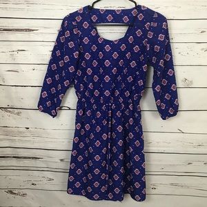 BeBop Blue Geometric Shape Dress Size XS